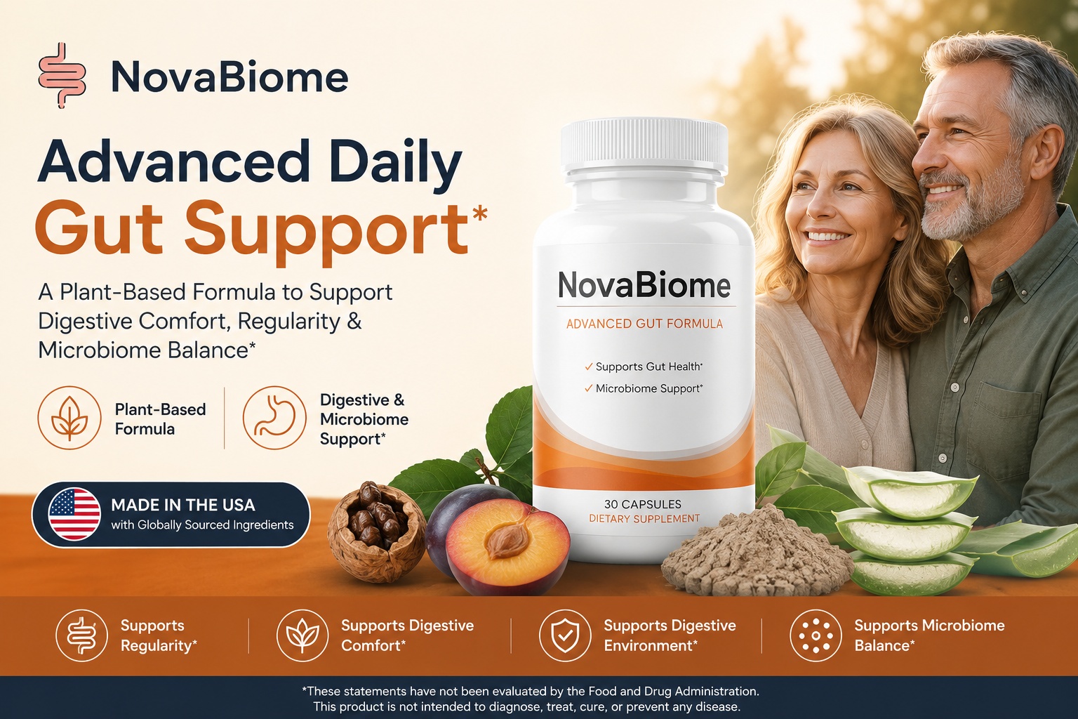 NovaBiome Gut Health Support